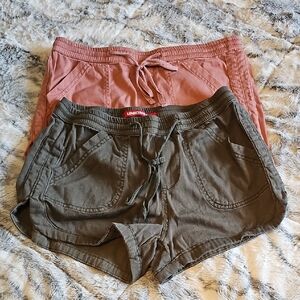 UNIONBAY Women's Casual Shorts - Pink and Brown